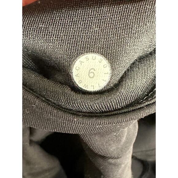 Lululemon Anew Solid Black Full On Luxtreme Active Crop Leggings Women's Size 6 - Picture 6 of 7